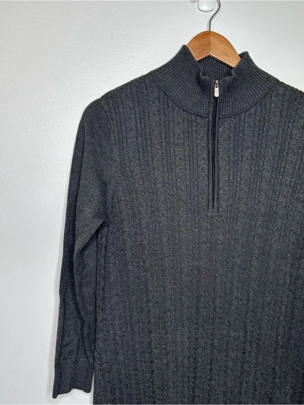NWT Tommy Bahama Pickford New Cable Knit Half Zip Sweater Dress Sz Medium
